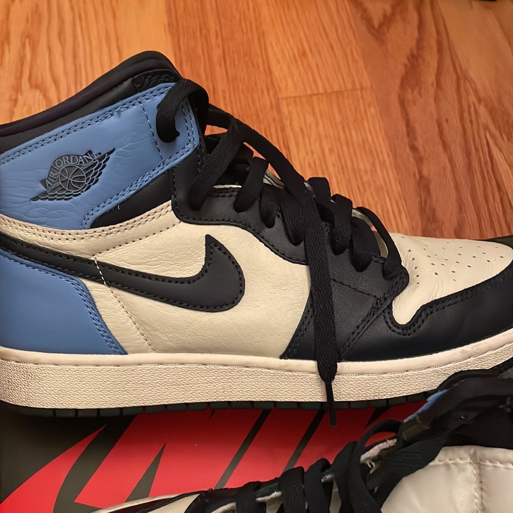 air jordan 1 retro high og gs obsidian (7Y)